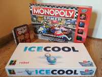 Zestaw planszówek (Monopoly Mariokart, Icecool, Sushi go!)
