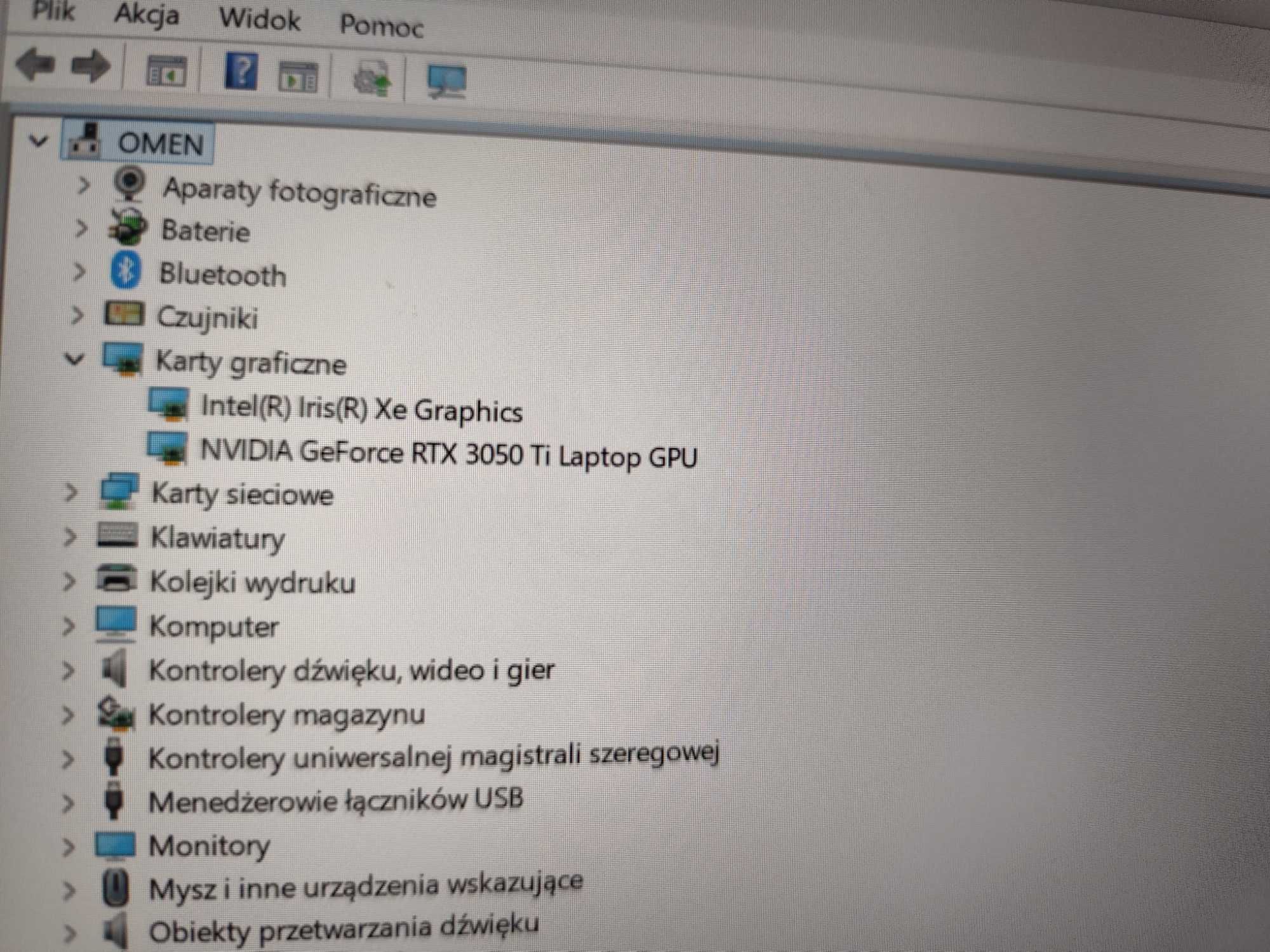 Laptop Gamingowy HP Omen Nvidia GeForce 3050 Ti,i5 12th, 16GB RAM DDR5