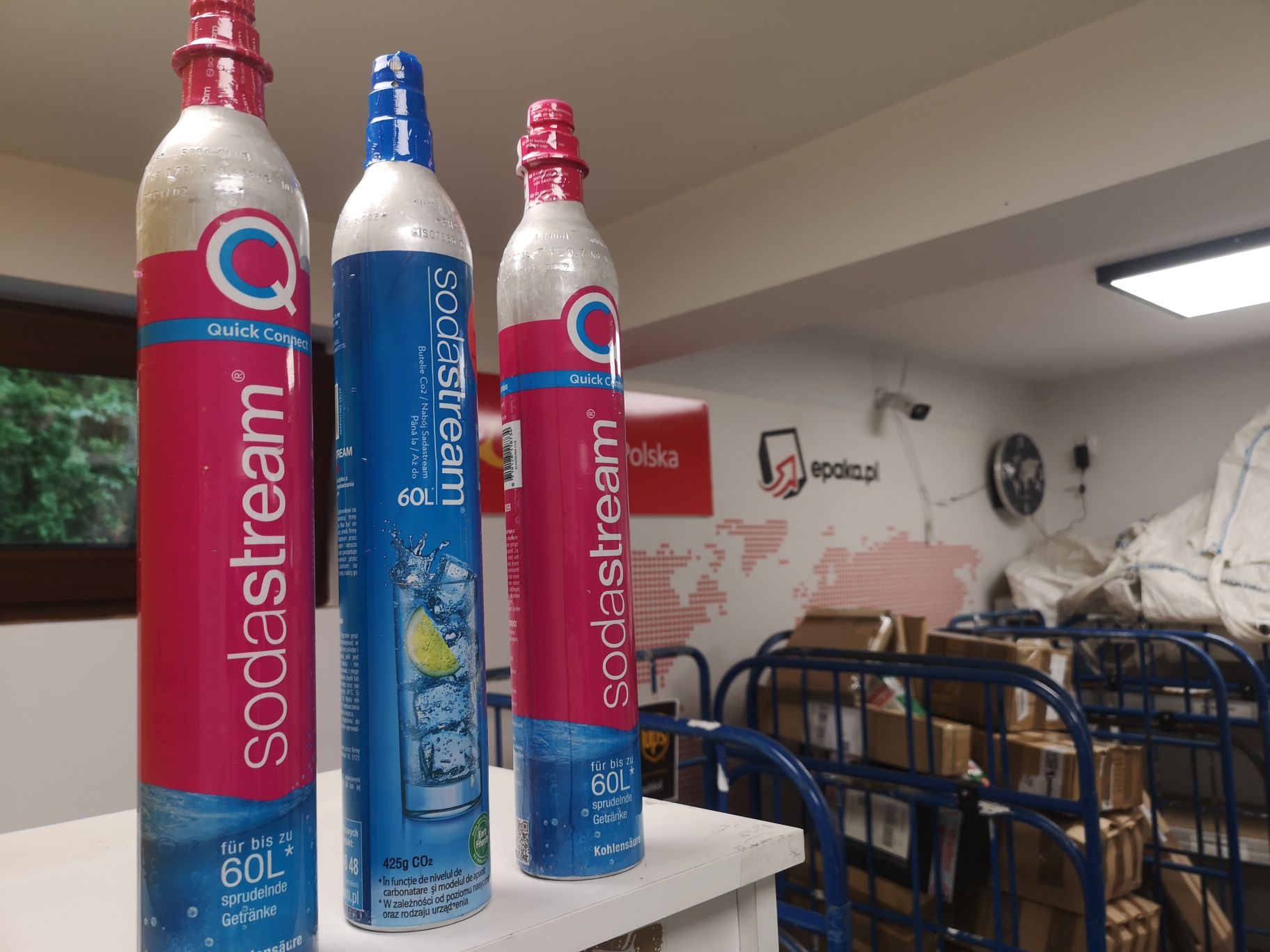Wymiana / napełnienie butli sodastream soda stream CO2 Epaka Kęty