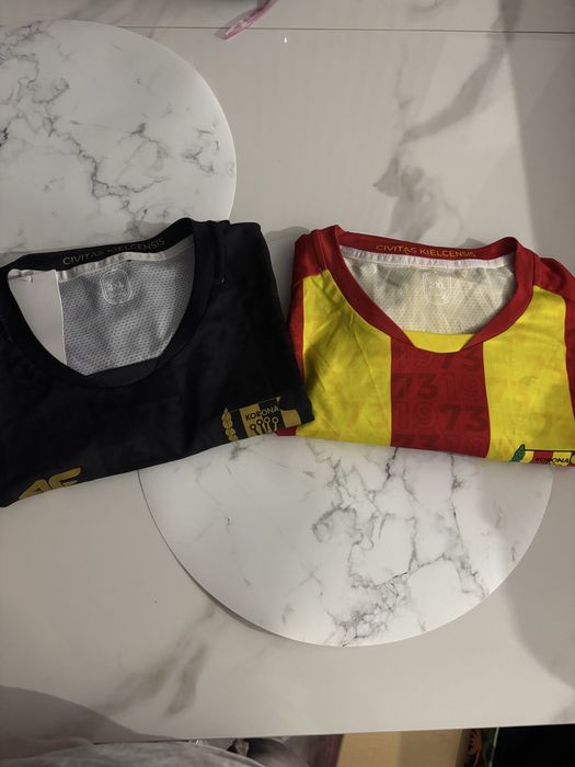 Koszulki klubowe korona kielce czarna czerwina 2xl nowa