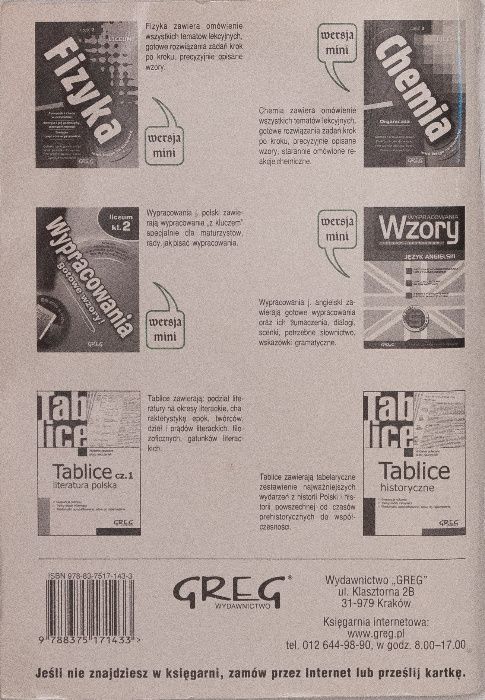 Ściąga 2 Liceum Techniku Nowa Szkoła Greg Dariusz Pietrzyk Matura