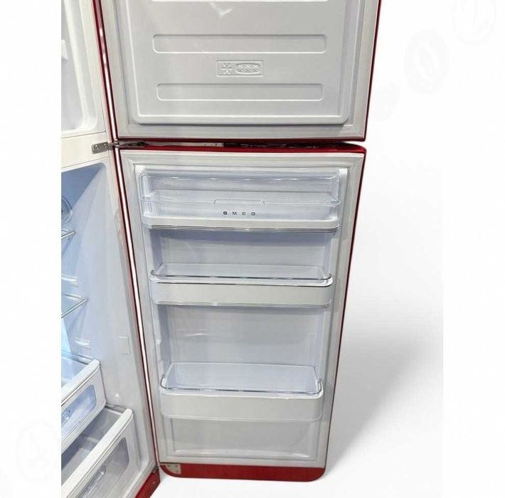 SMEG / СМЕГ Холодильник FAB30RRD5, ретро, 2-кам. червоний, 60 см