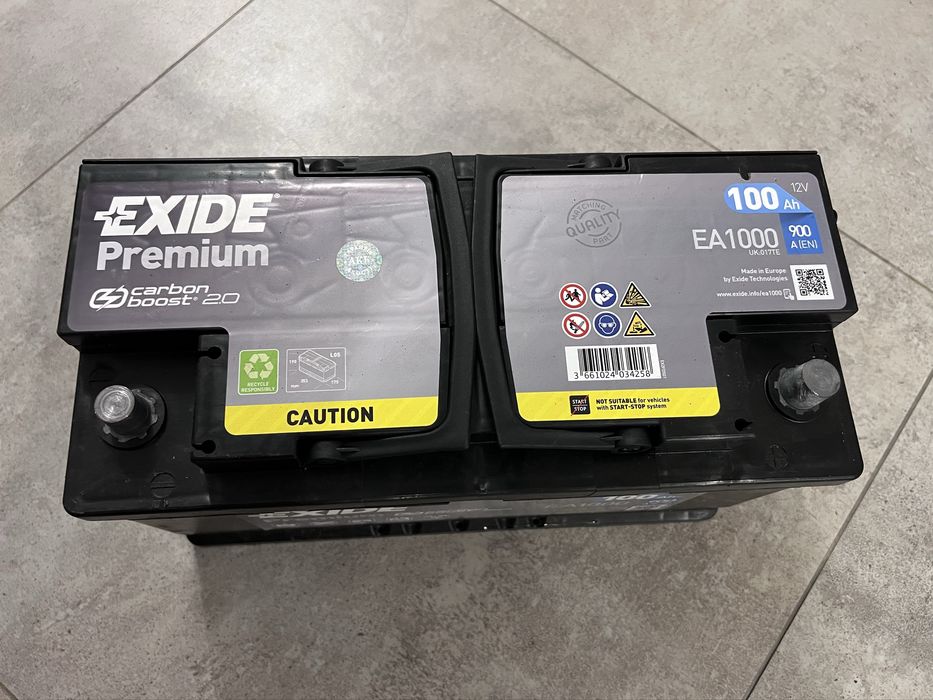 Автомобільний акумулятор EXIDE Premium 6СТ-100Ah АзЕ (EA1000)