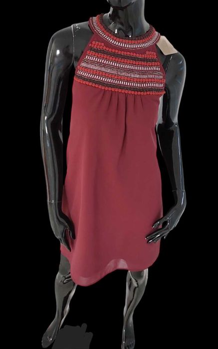 Bordowa sukienka FOREVER21, R. M