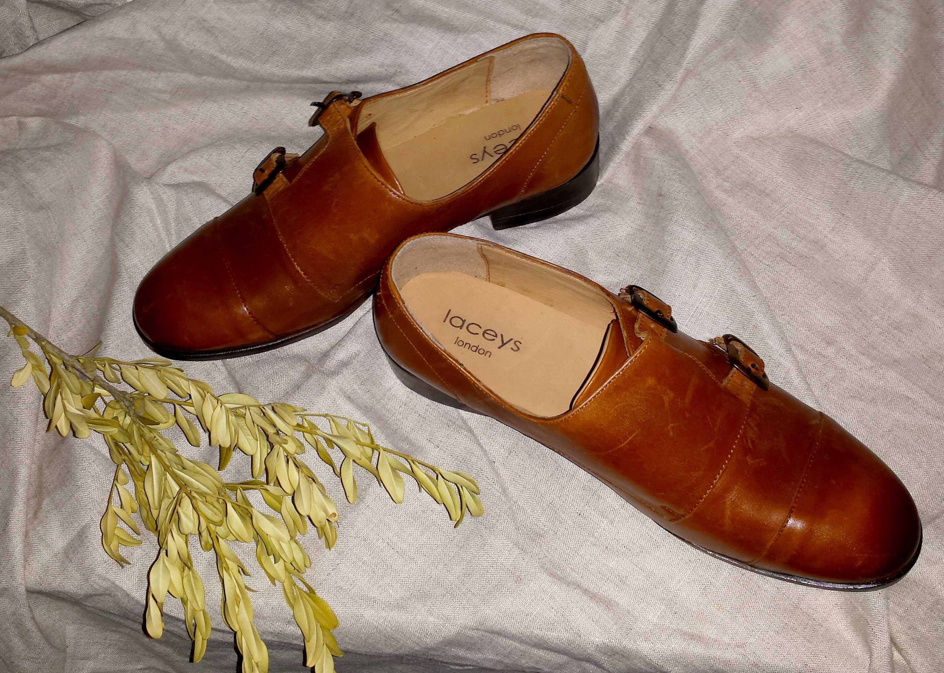 Женские кожаные туфли монки  LACEYS CALYPSO 39 размер стелька 26,5 см