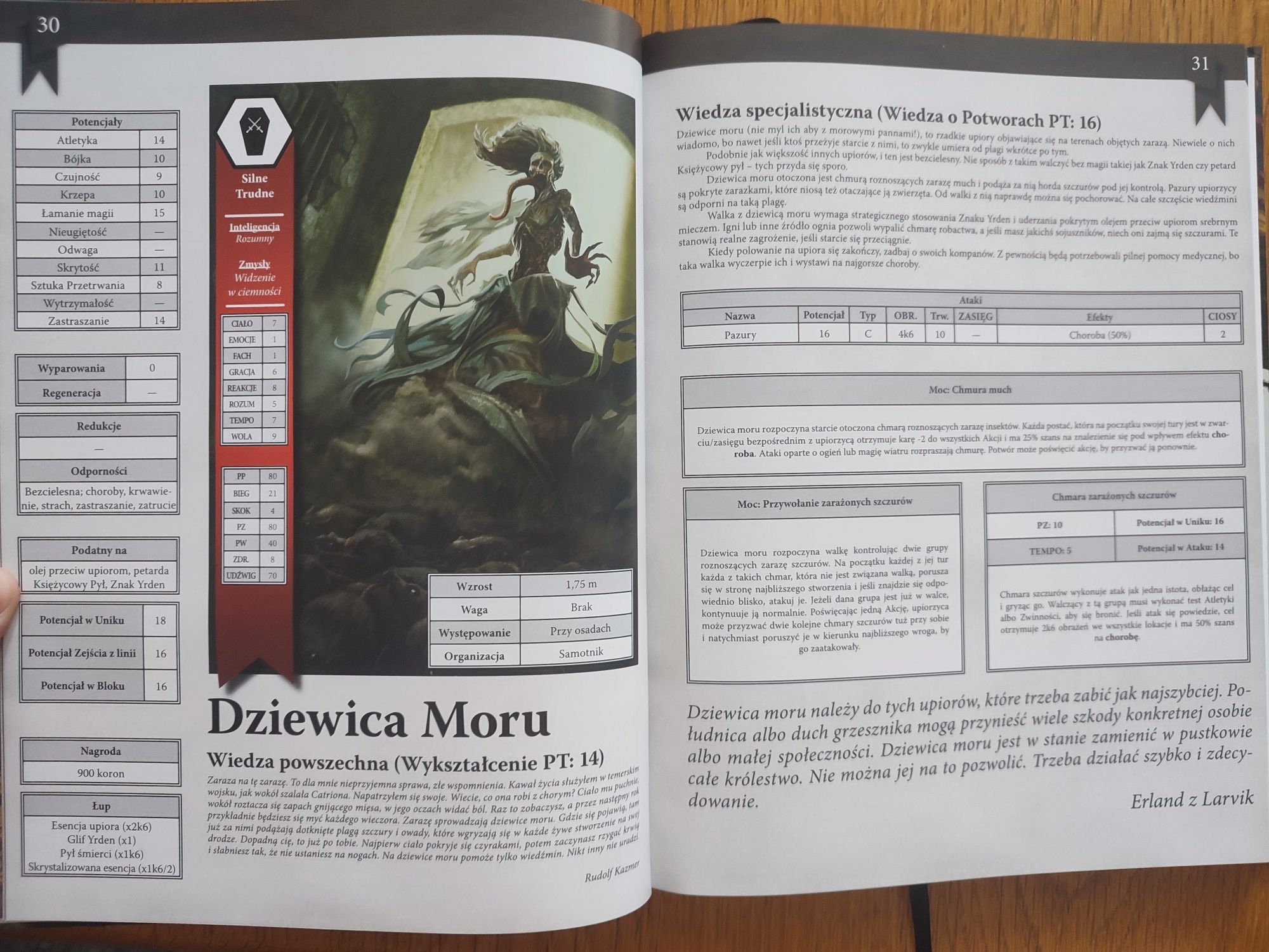 The Witcher RPG Wiedźmińskie Zapiski podręcznik Wiedźmin