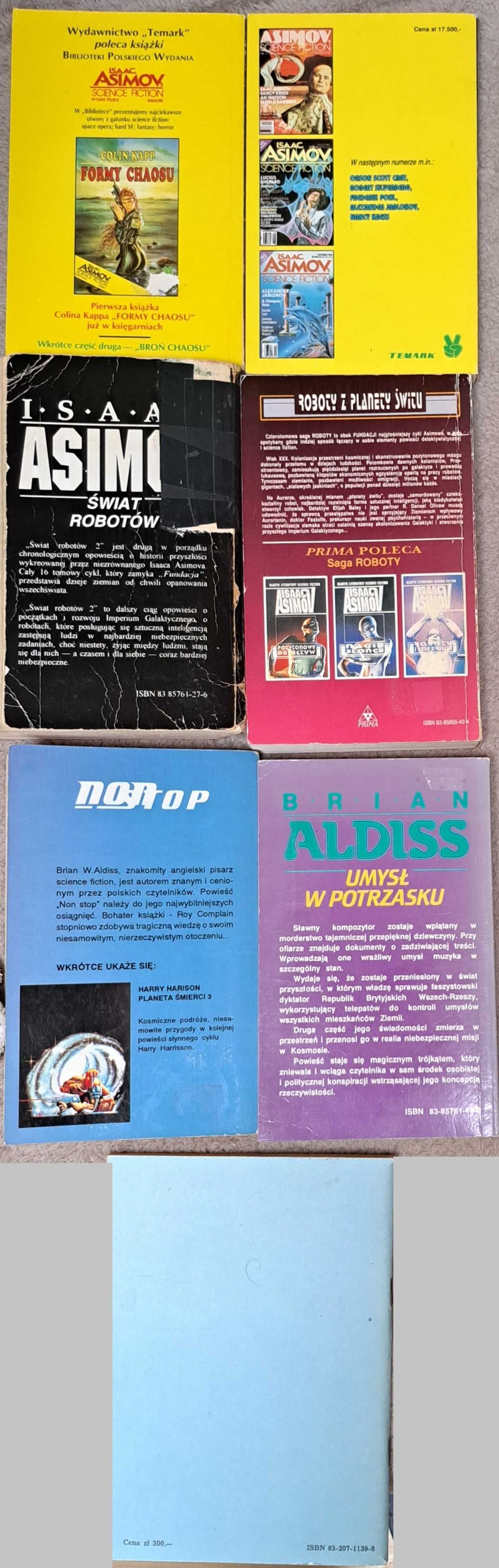 Roboty z planety świtu Asimov Umysł w potrzasku Aldiss Science Fiction