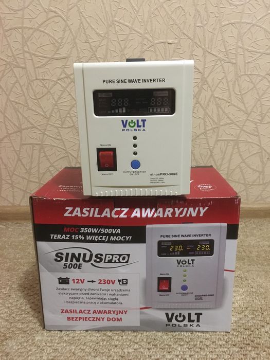 Перетворювач напруги (ДБЖ) VOLT sinusPRO-500Е!