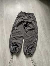 Нейлоновые штаны на утяжках по типу Nike Bershka Zara