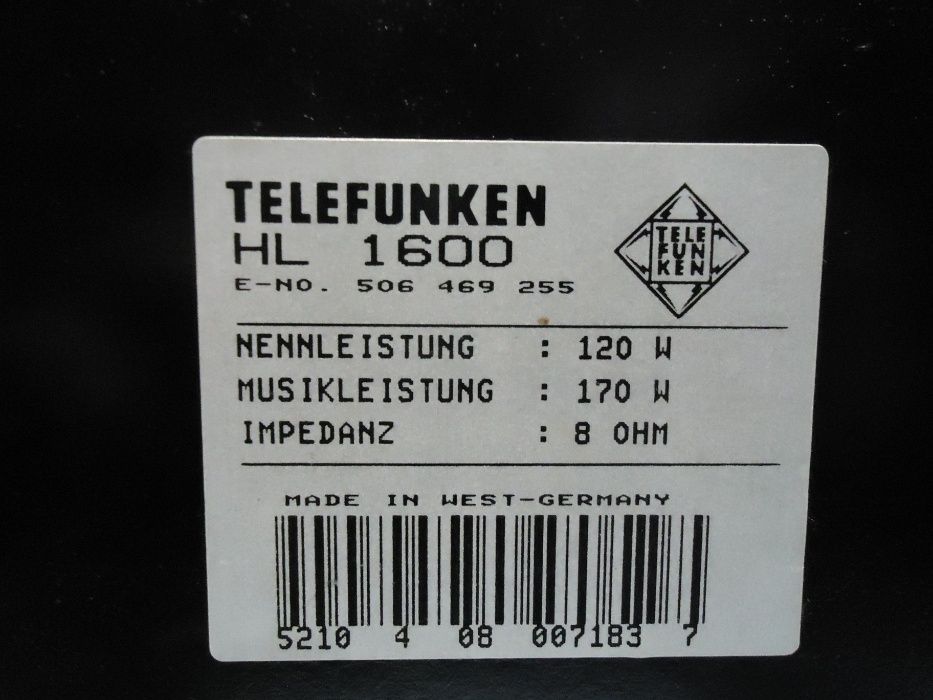 Kolumny Telefunken HL 1600