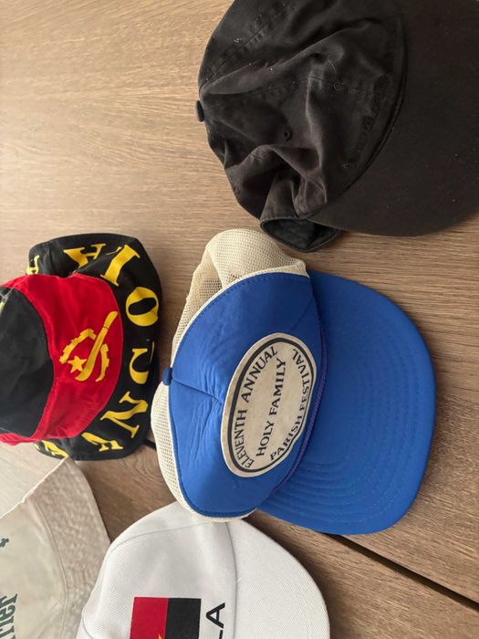 lote 7 chapéus bonés perrier hatbreed angola benetton vintage