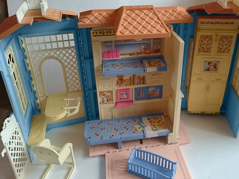 Domek Barbie kompletne umeblowanie! dźwięki 1998 MATTEL