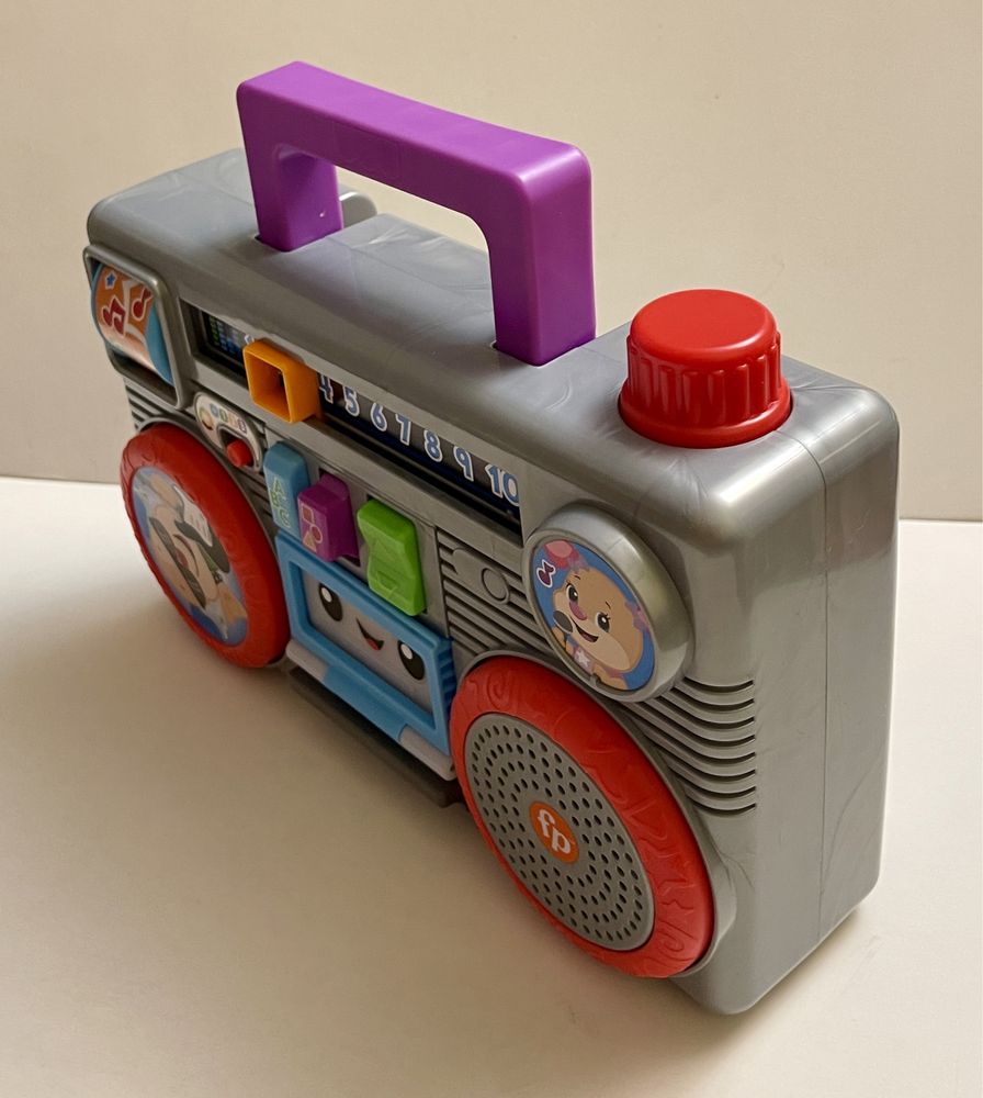 Boombox dziecięcy Fisher Price Mattel język angielski