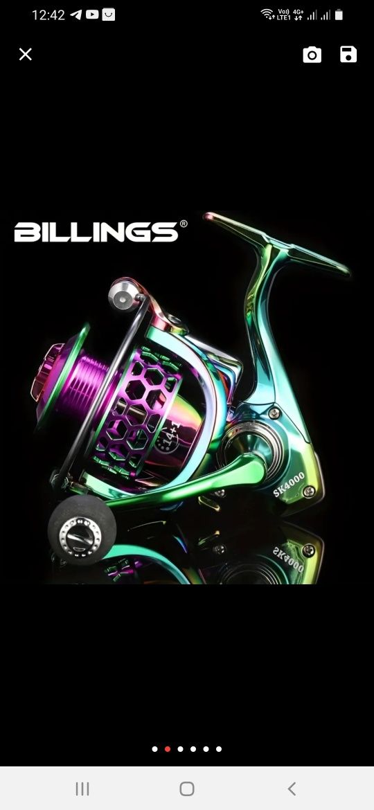 Катушкa    Billings 4000 новая 14+1 bb