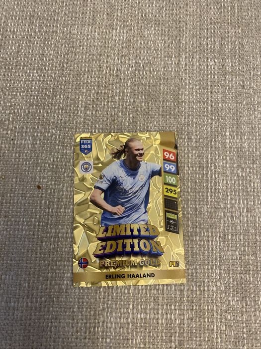Karta premium gold Erling Haaland