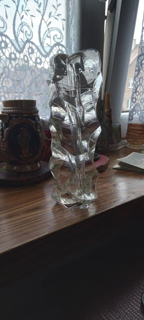 Retro wazon blokowy, markowy 1960 r