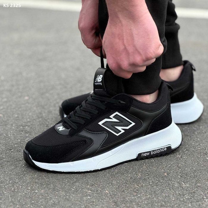 Кросівки New Balance Black White. Арт: KS 2325