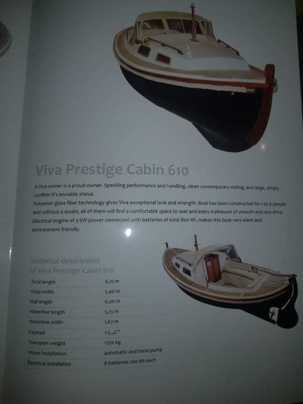 Sprzedam łódź elektryczną marki Viva Pestige Cabin 610
