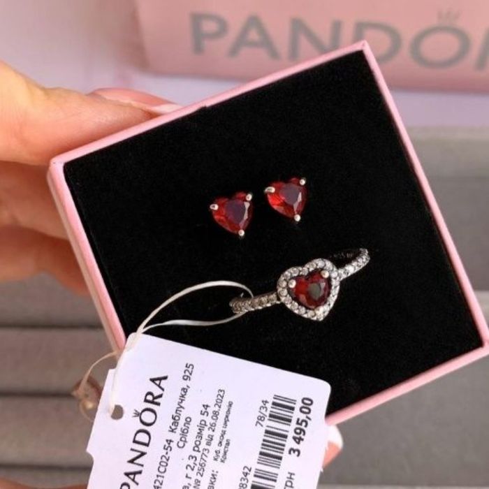 Сережки Пандора оригінал pandora нові срібні прикраси