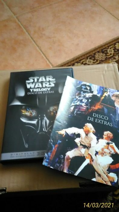 Dvd STAR WARS Trilogy Disco de EXTRAS Guerra Estrelas Filmes Trilogia