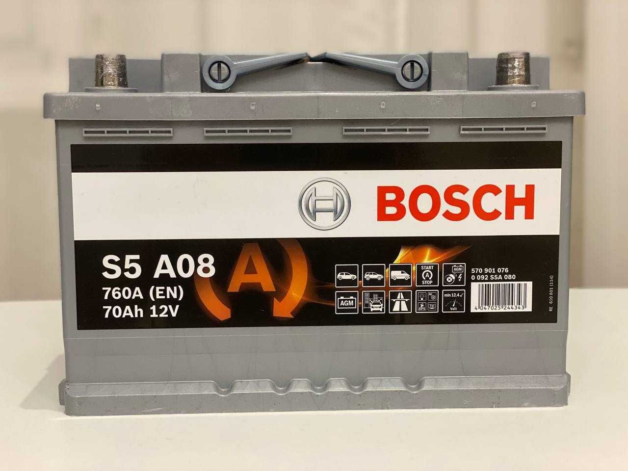 Акумулятор Bosch S5 A08  70Ah ( AGM ГЕЛЕВИЙ )
