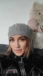 H&M Szara śliczna czapeczka