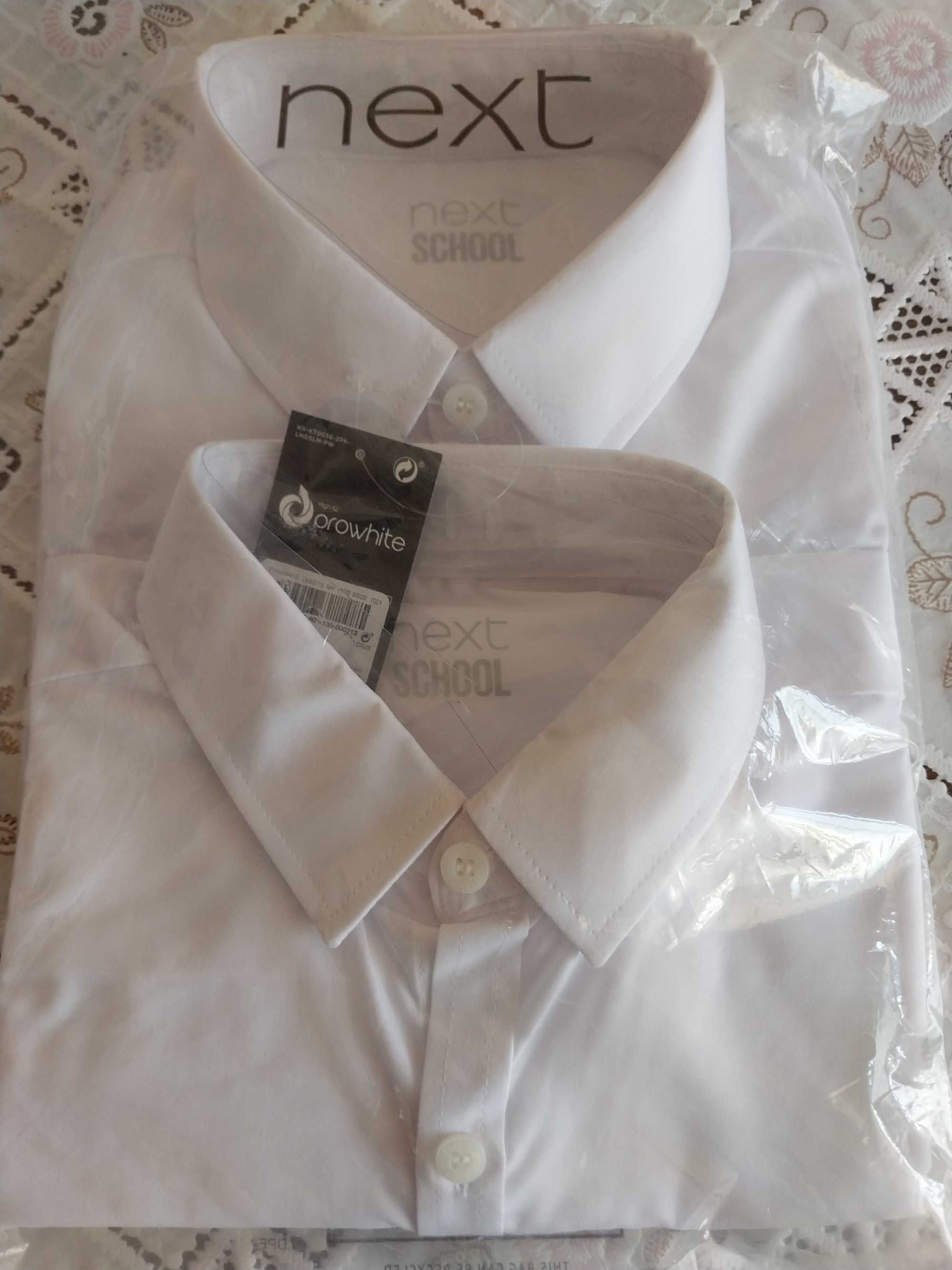 Сорочка шкільна с довгим рукавом, NEXT. Рубашка школьная. 11 р. 146 см