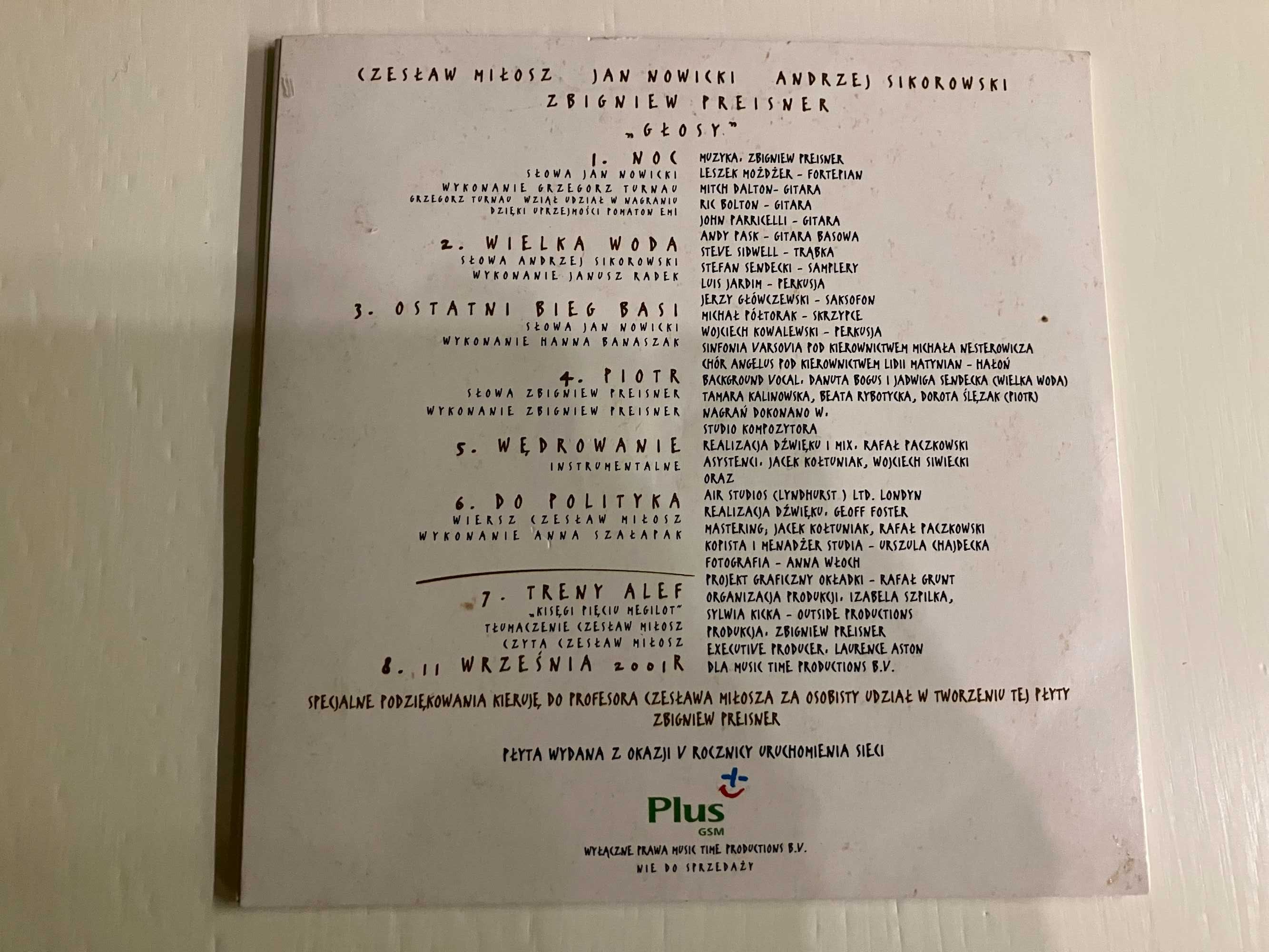 Głosy-Zbigniew Preisner-płyta CD