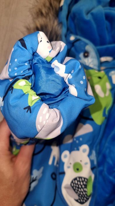 Зимовий комбінезон на хлопчика р.74