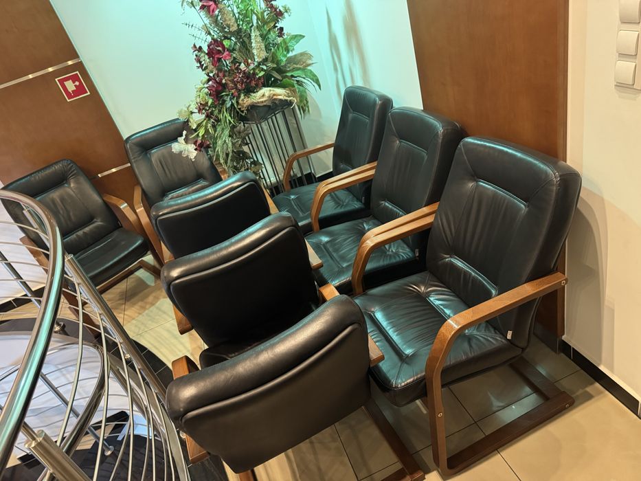 Krzesła 9 sztuk poczekalnia biuro sala konferencyjna krzesło fotele