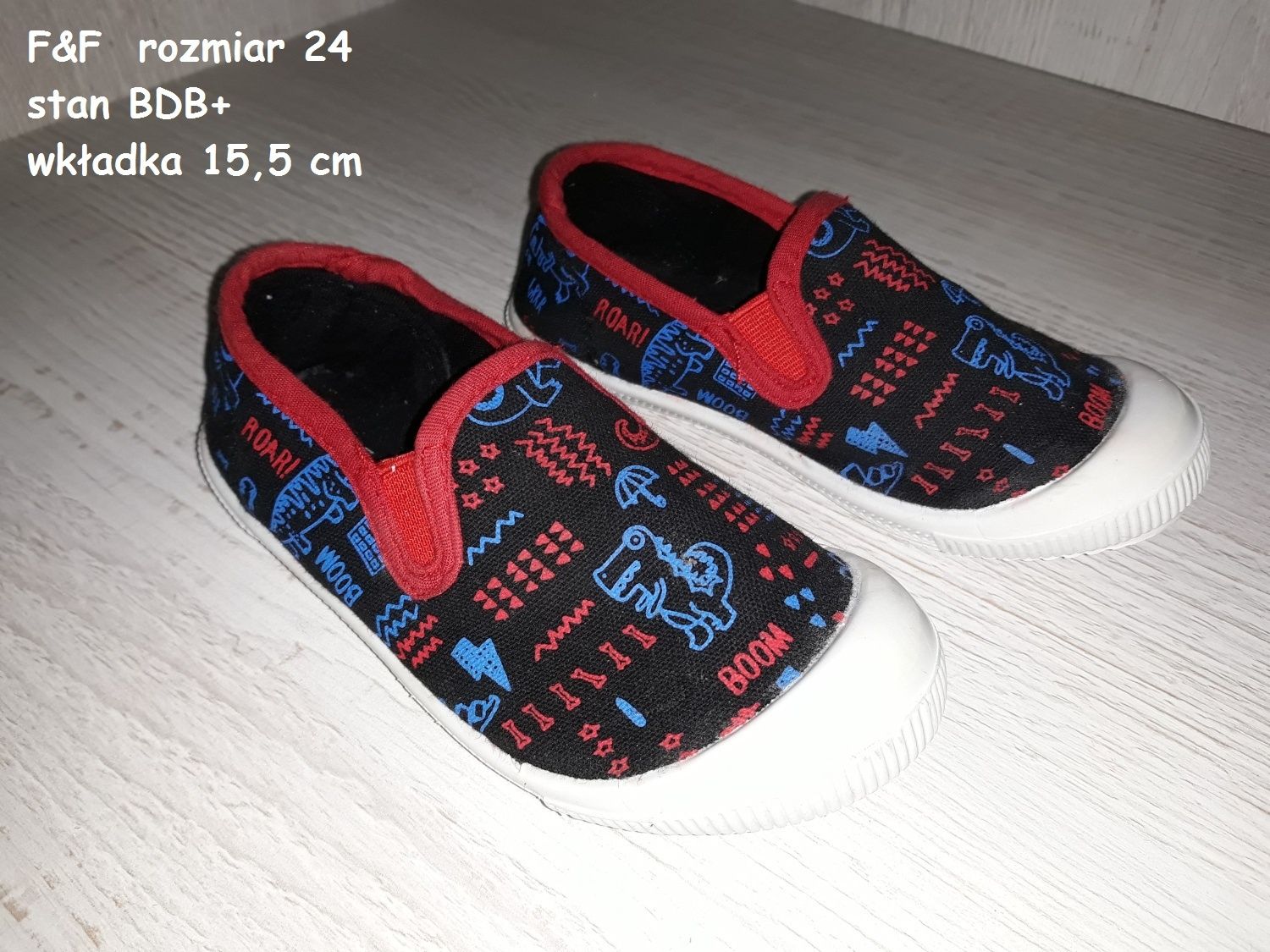 F&F trampki rozm. 24 wkładka 15,5 cm + gratis