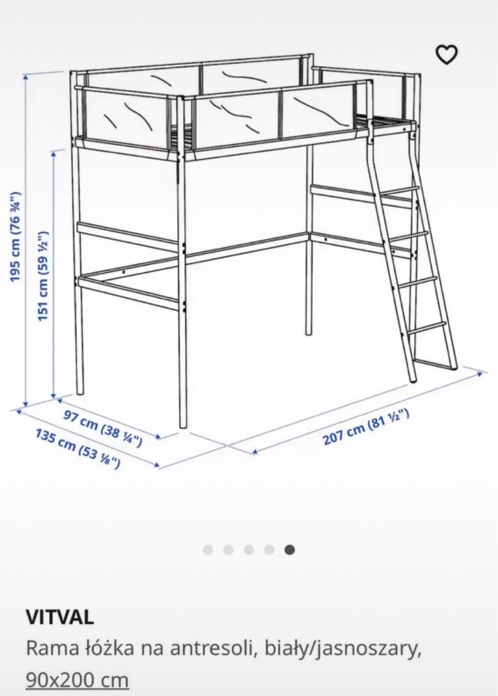 Lozko pietrowe ikea