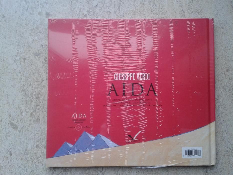 Aida, Giuseppe Verdi (Disco e Livro, NOVOS, em embalagem fechada)