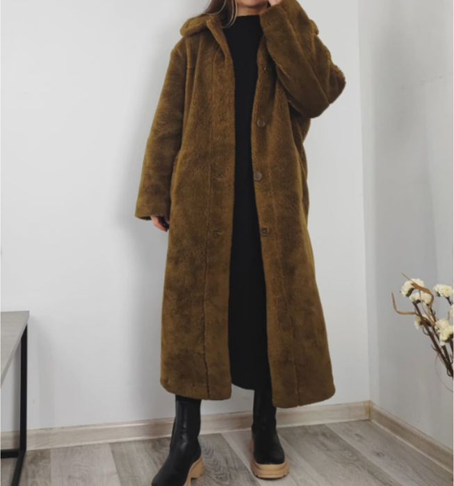 Эко шуба тедди еко шуба коричнева