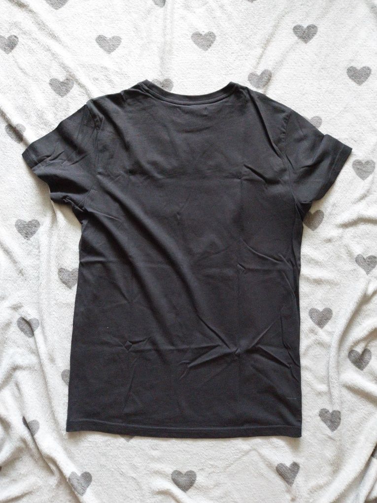 Czarny bawełniany t-shirt USPA U.S polo assn rozmiar S
