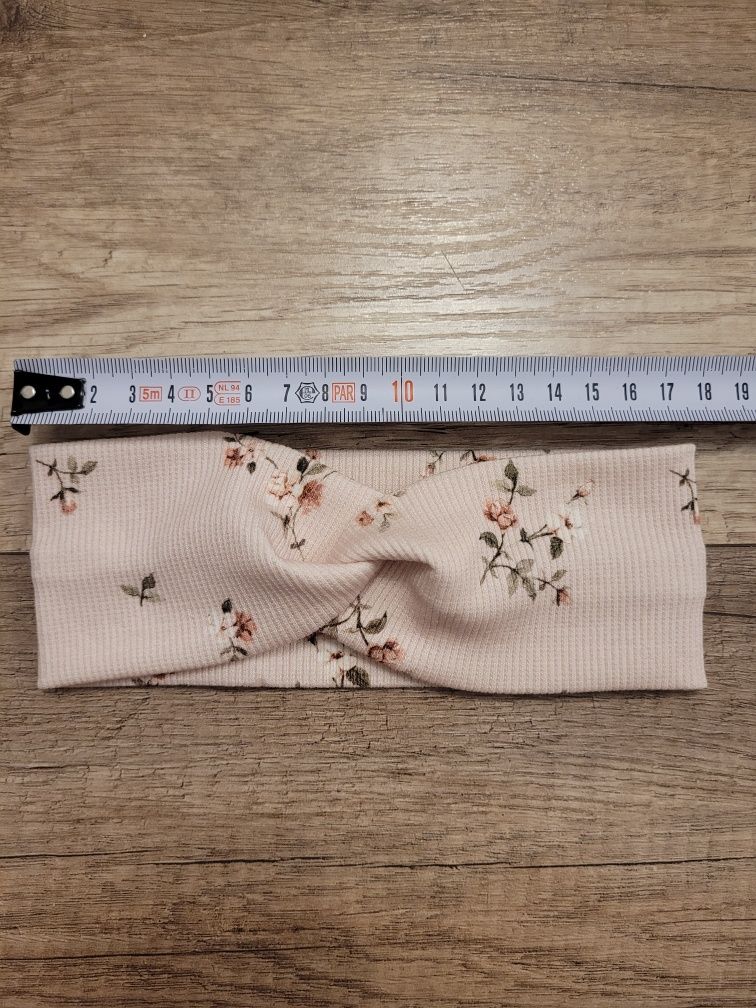 Nowa opaska handmade print kwiatowy 1-2 latka