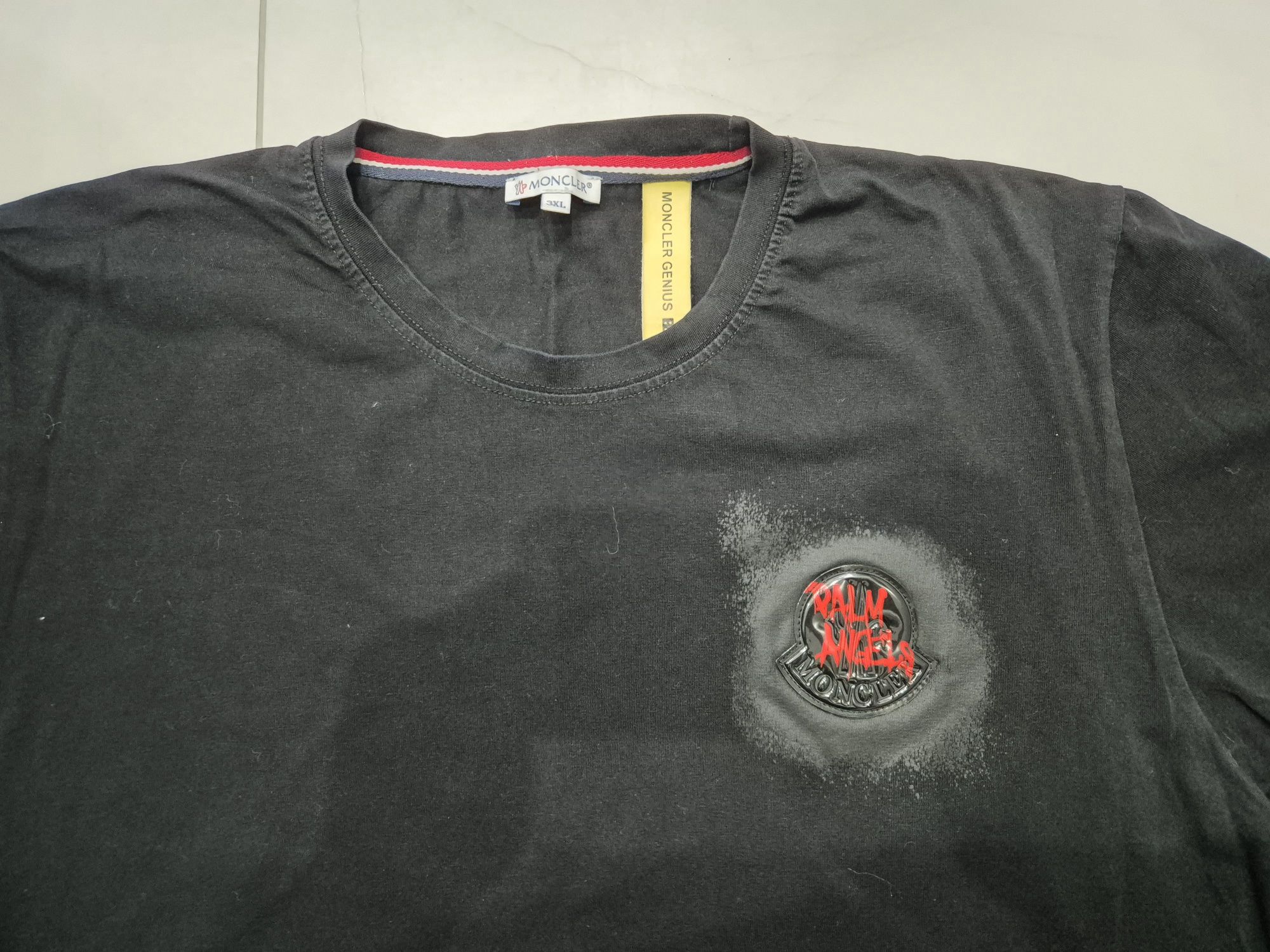 T shirt koszulka moncler meska czarna Palm angels 3XL