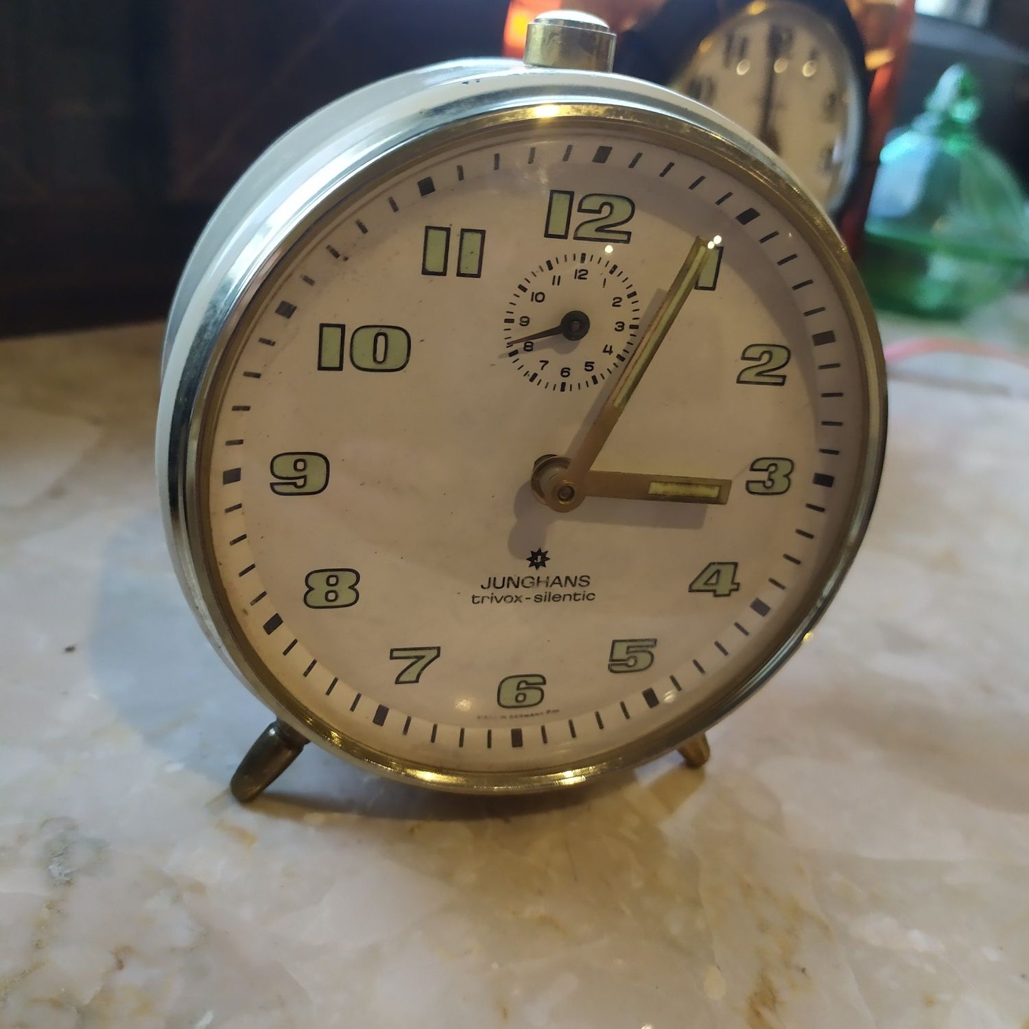 Zegarek budzik junghans trivox silentic