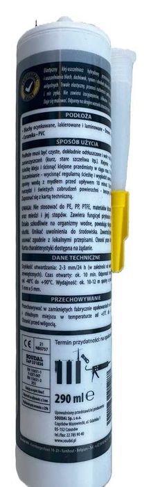 Klej uszczelniacz do blach ocynkowanych Soudal Colozinc bezbarwny