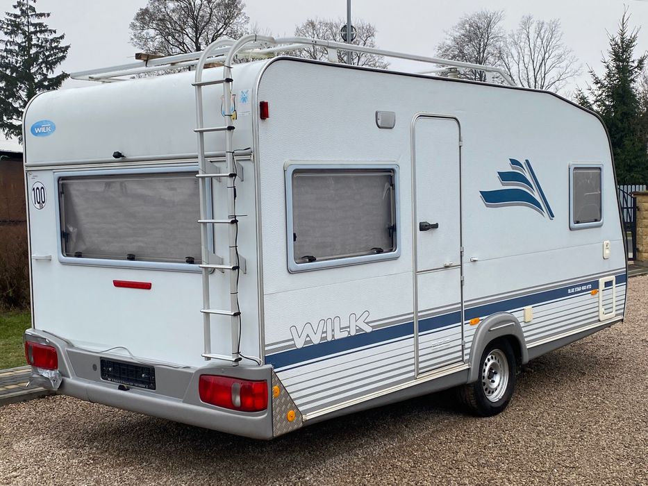 Przyczepa Kempingowa WILK Blue Star 460 HTD z Niemiec_Zadbana_2003r