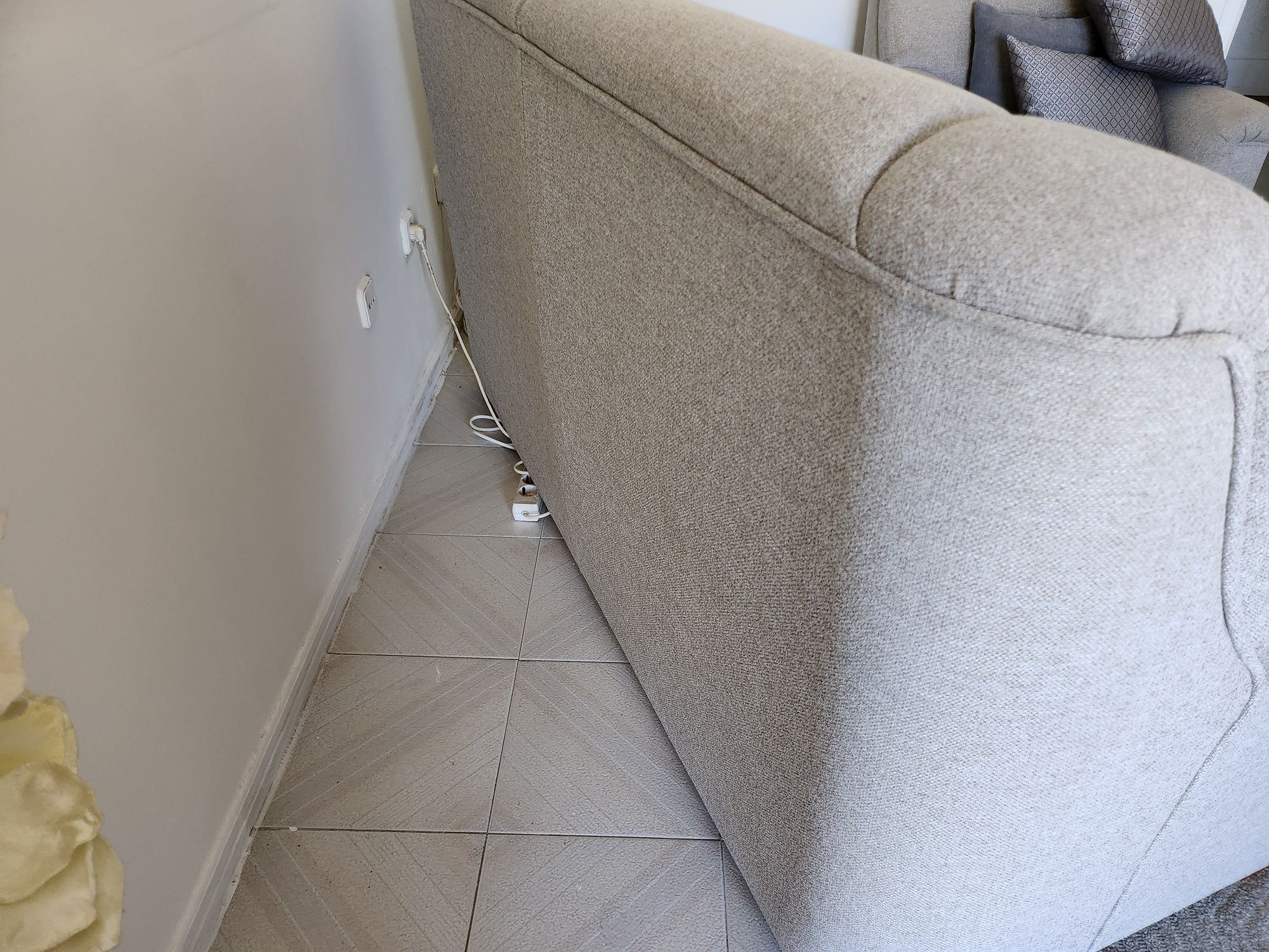 Conjunto sofás Creme
