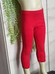 Sg Czerwone getry 116 legginsy 116 getry 3/4 krótkie legg insy