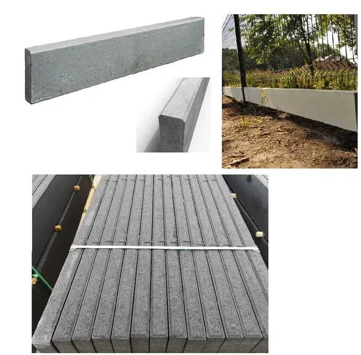 Podmurówka Świdnik gładka 25/250cm SZARA wibroprasowana, zbrojona