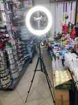 Lampa pierścieniowa led 3 barwy świecenia z uchywytem na telefon regul