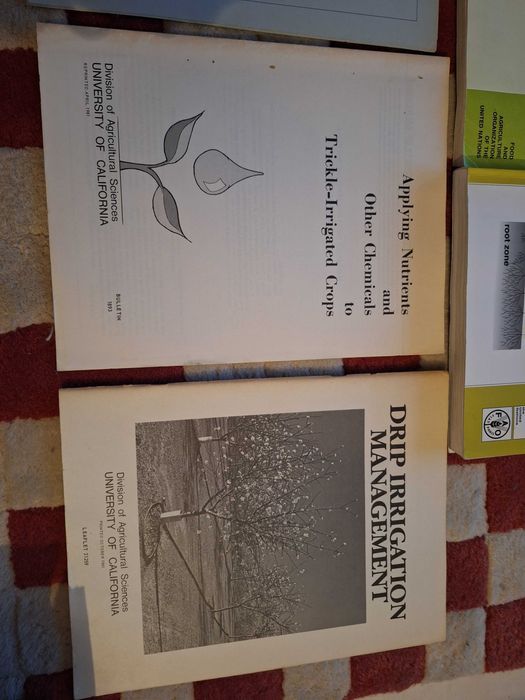 LIVROS variados sobre rega e irrigacao agricolas