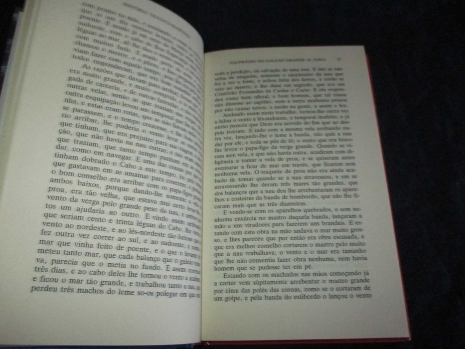 Livro História Trágico-marítima Bernardo Gomes de Brito