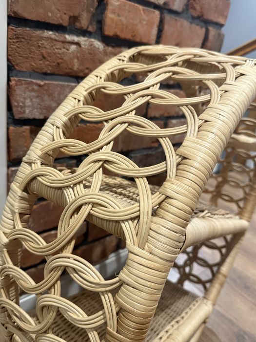 Polka rattanowa okragla Bohoswing Boho Swing Positano