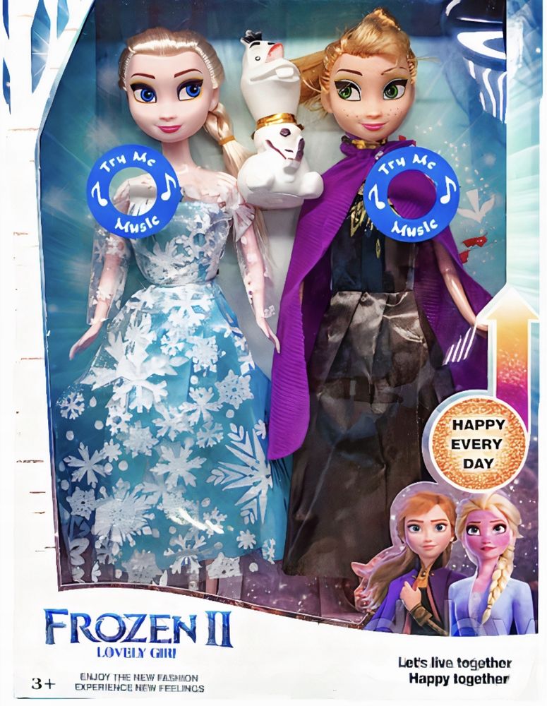 Kraina lodu Elsa i Anna lalki śpiewające 2 szt PREZENT DLA DZIECI
