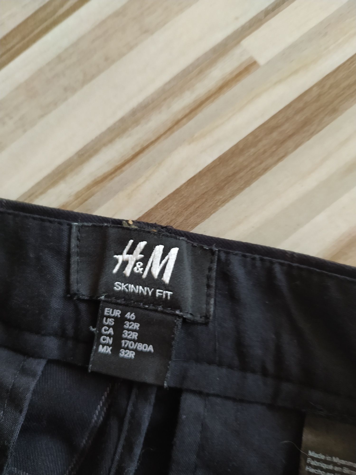 Spodnie H&M Skinnyfit 46 32R krata