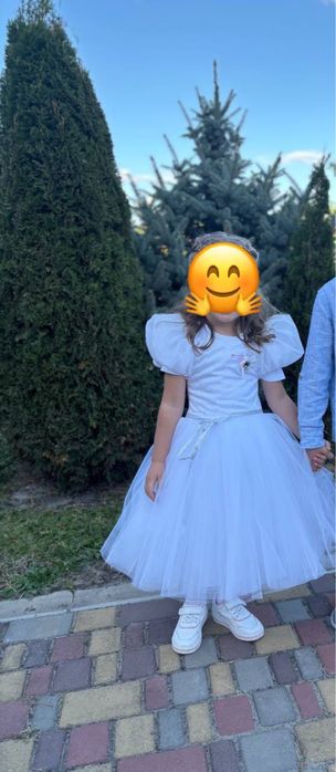 Сукня біла прокат на 4,5,6 років